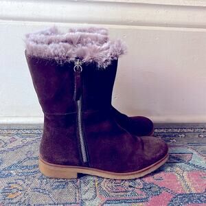 ANTHRO Faryl Robin fur lined Alexandra leather cold weather winter boots sz 36
